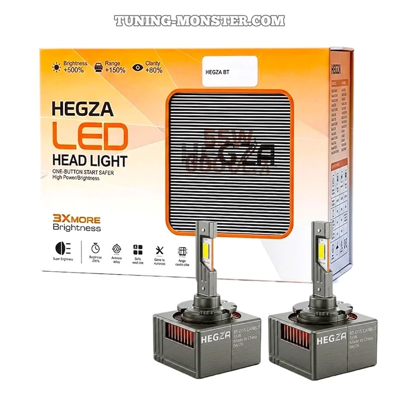 هدلایت D1S هگزا HEGZA سری BT 6000K