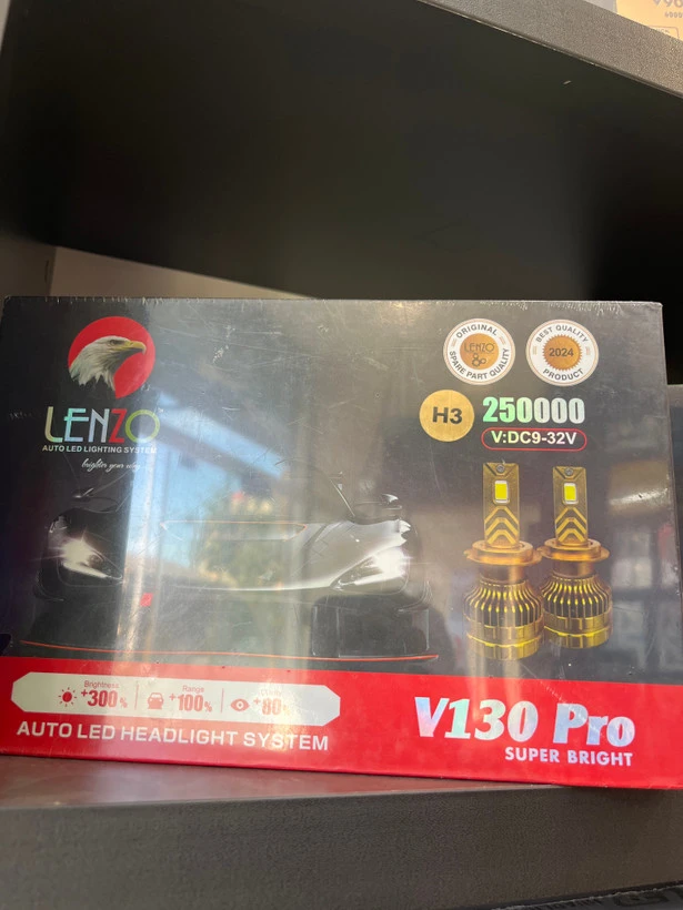 هدلایت V130 pro تک رنگ بسیار قوی لنزو