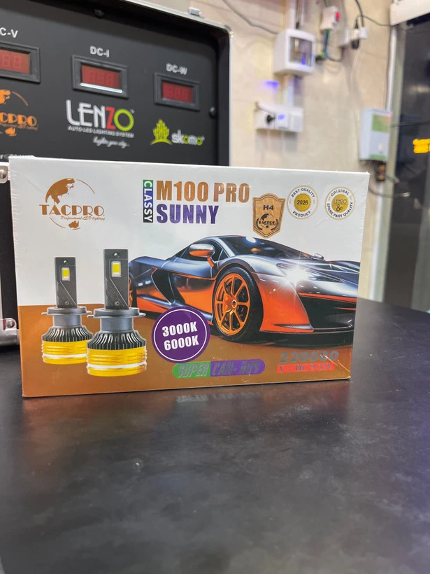 هدلایت m100 pro لنزو ۲رنگ لیمویی سفید اچ۴