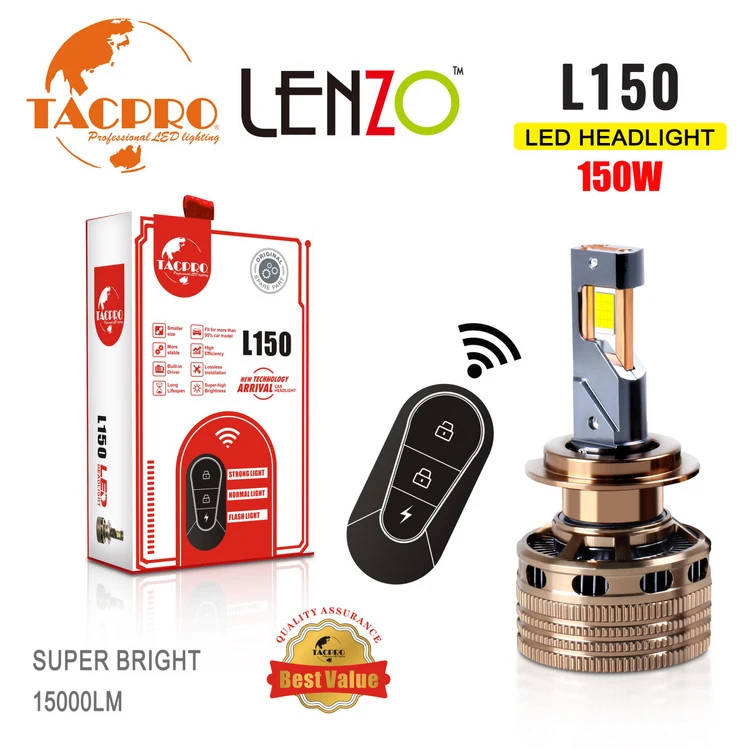 هدلایت اورجینال ریموت دار مدل L150 لنزو Lenzo با گارانتی