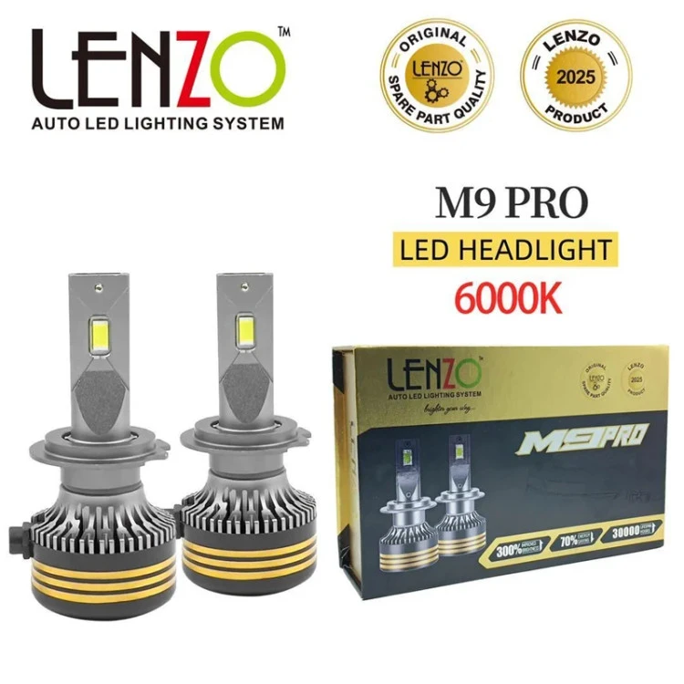 هدلایت اورجینال قوی M9pro لنزو Lenzo با گارانتی
