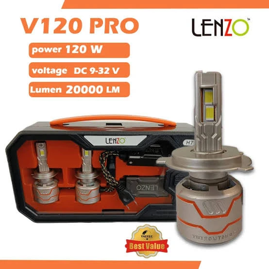 هدلایت اورجینال قوی V120 Pro لنزو Lenzo با گارانتی