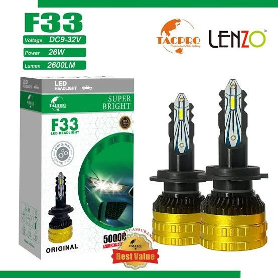 هدلایت اورجینال مدل F33 تکپرو لنزو Lenzo با گارانتی
