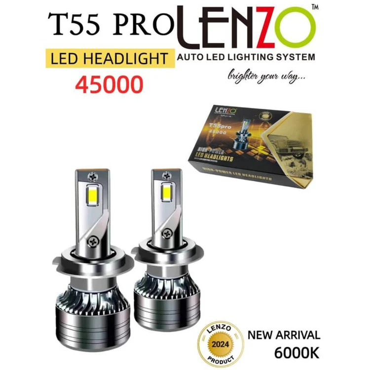 هدلایت اورجینال مدل T55 Pro لنزو Lenzo با گارانتی