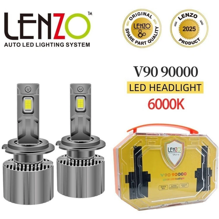 هدلایت اورجینال معروف مدل V90 لنزو Lenzo با گارانتی