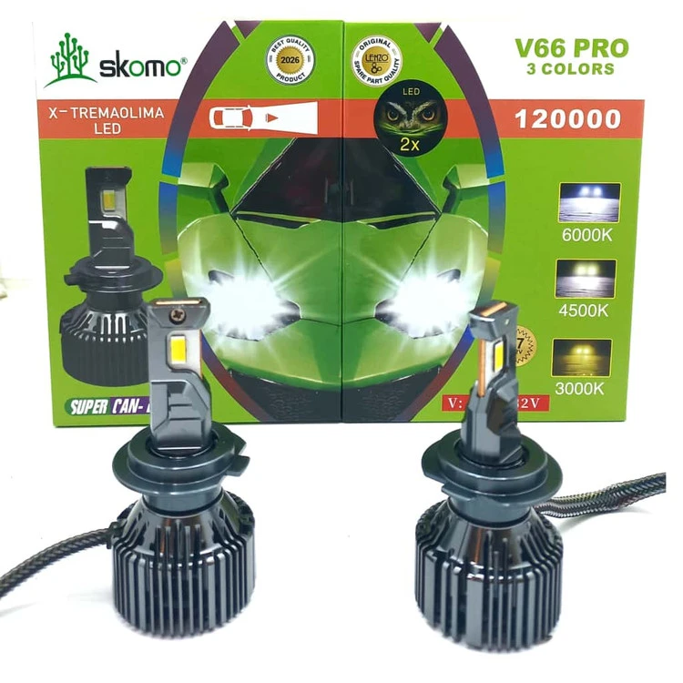 هدلایت اورجینال ۳ رنگ مدل V66 Pro Skomoلنزو Lenzo با گارانتی