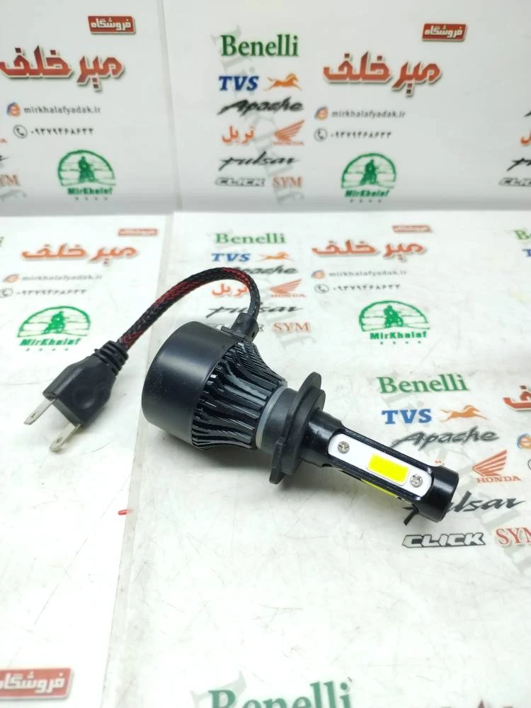 هدلایت موتور بنلی 250 تک سیلندر قدیم و 300 دوسیلندر قدیم و ریس و پالس 220 مدل h7 (چهار طرفه)
