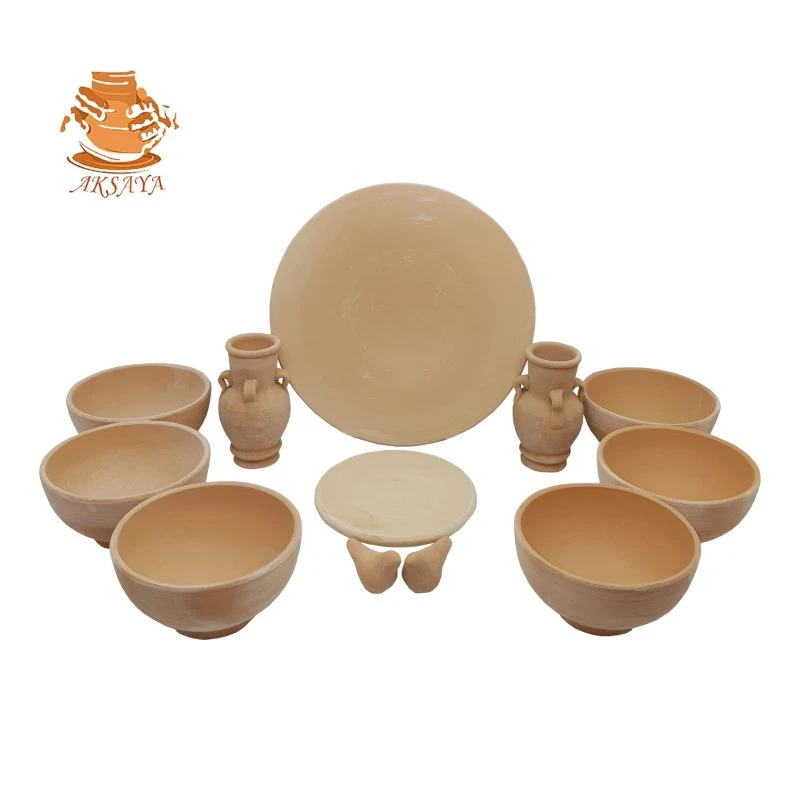 هفت سین سفالی خام مدل گرد کد HS102