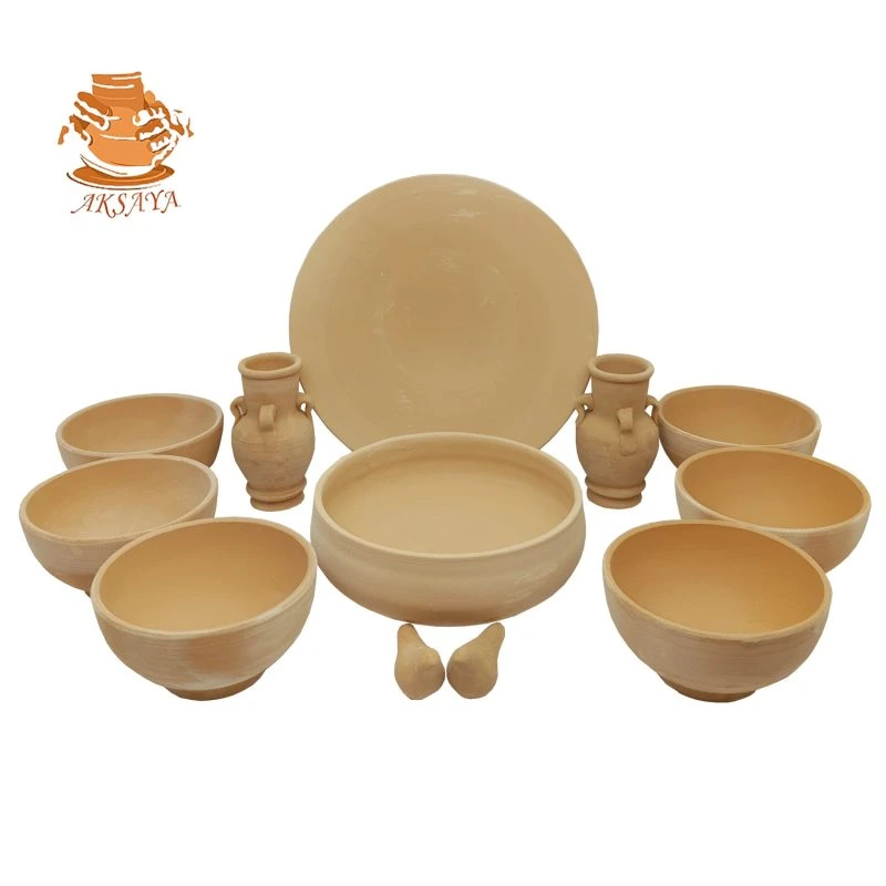 هفت سین سفالی خام مدل گرد کد HS103