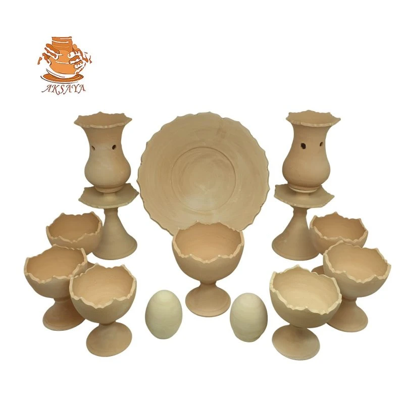هفت سین سفالی مدل کمانی گود لاله ای کد HS143