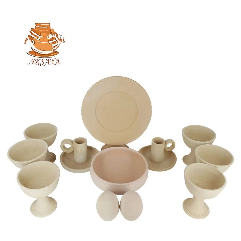 هفت سین سفالی مدل گرد کد HS154
