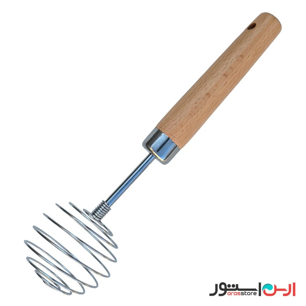همزن فنری دسته چوبی شنگیا