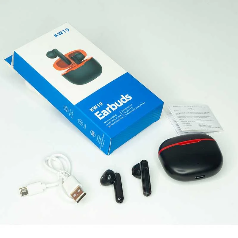 هندزفری ایرپاد KW۱۹ EARBUDS با کیفیت بالا
