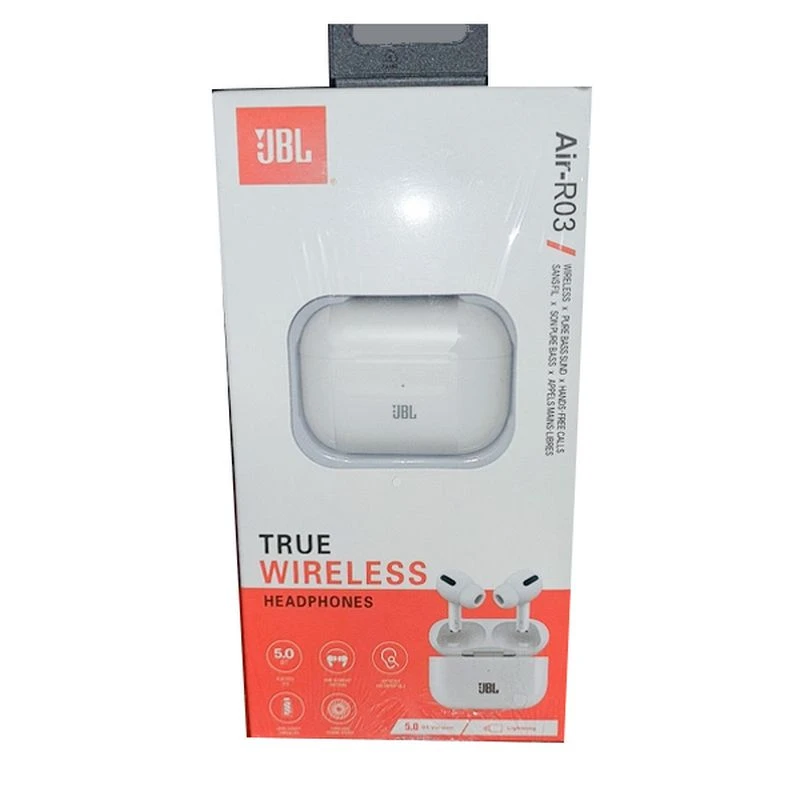 هندزفری ایرپاد پرو جی بی ال jbl AIR-R03 با کاور و گیره