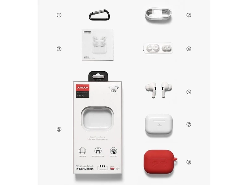 هندزفری بلوتوث جویروم Joyroom JR-T03 Pro TWS Wireless Earbuds