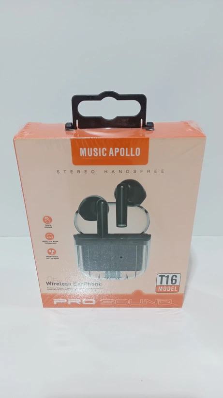 هندزفری بلوتوثی Music Apollo مدل T16 (کیس شفاف)