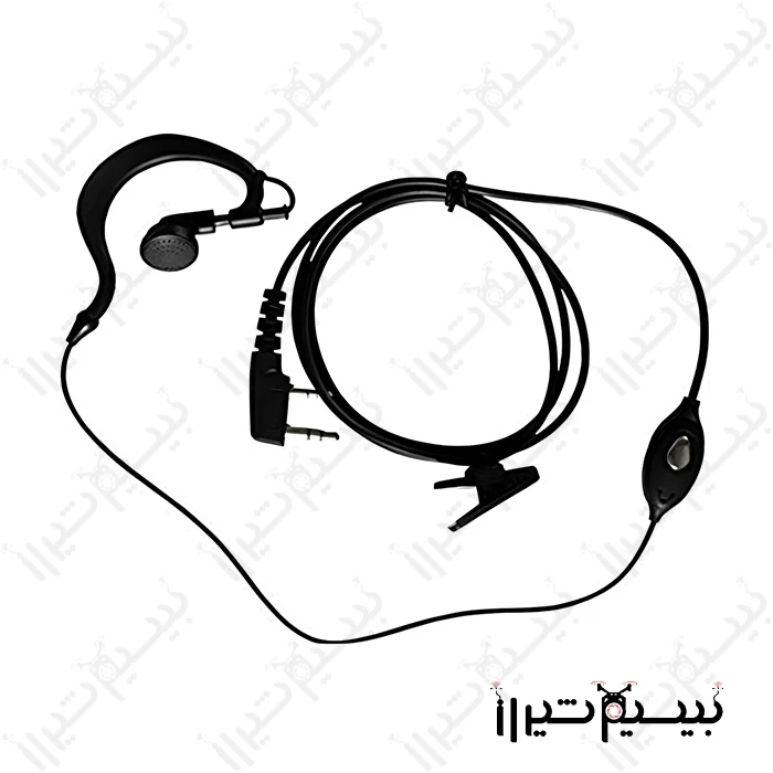 هندزفری حلزونی ساده مدل (Motorola،Kenwood،Uv82،Uv9r)Simple spiral handsfree model (Motorola, Kenwood, Uv82, Uv9r)