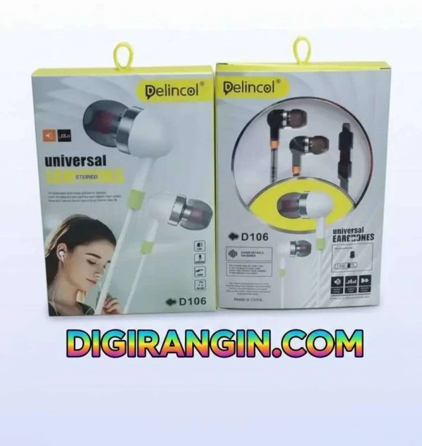 هندزفری سیمی DELINCOL D106 با جک 3.5 – کیفیت عالی