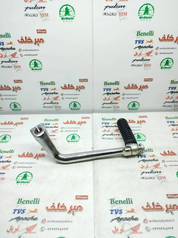 هندل موتور بی کلاچ طرح ویو شافت باریک نقره ای