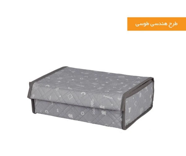 هندی باکس ۹ خانه ترگال هومتکس رنگ طوسی هندسی