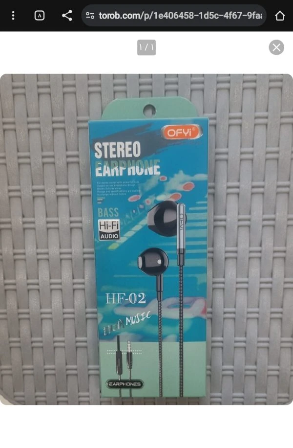 هنذفری سیمی اوفای مدل HF-02 earphone ofy aux