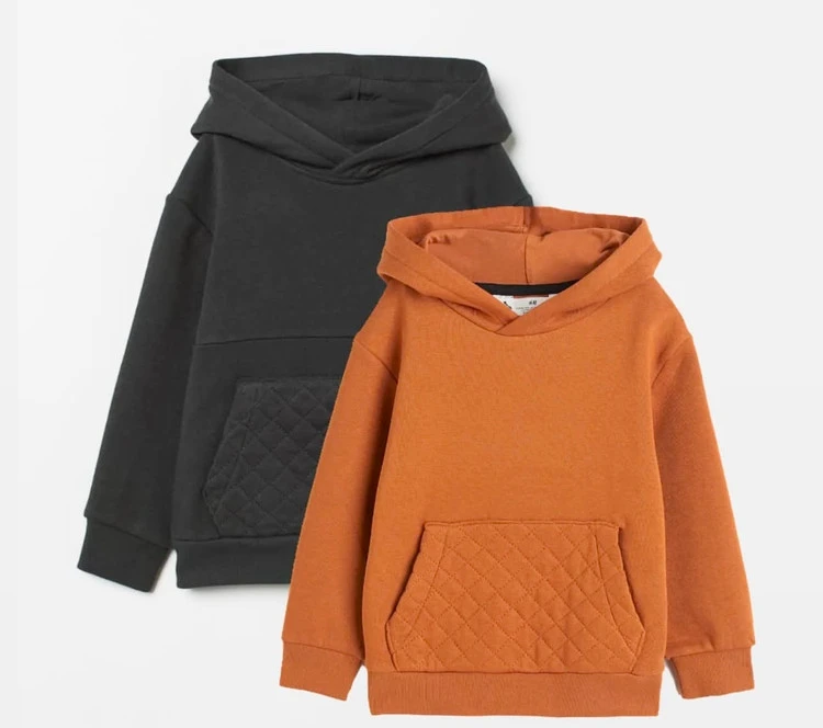 هودی تو کرکی بچگانه رنگ عسلی برند H&M