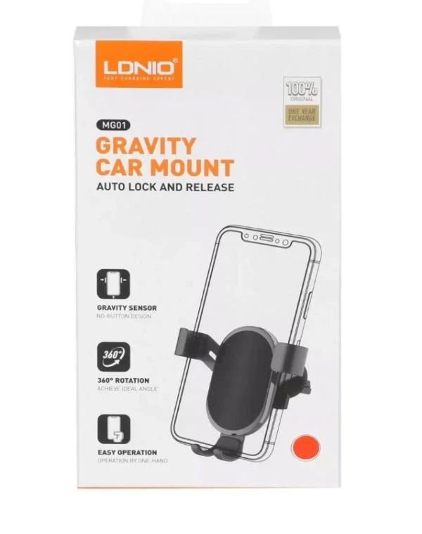 هولدر LDNIO مدل MG01 ویژگی Gravity