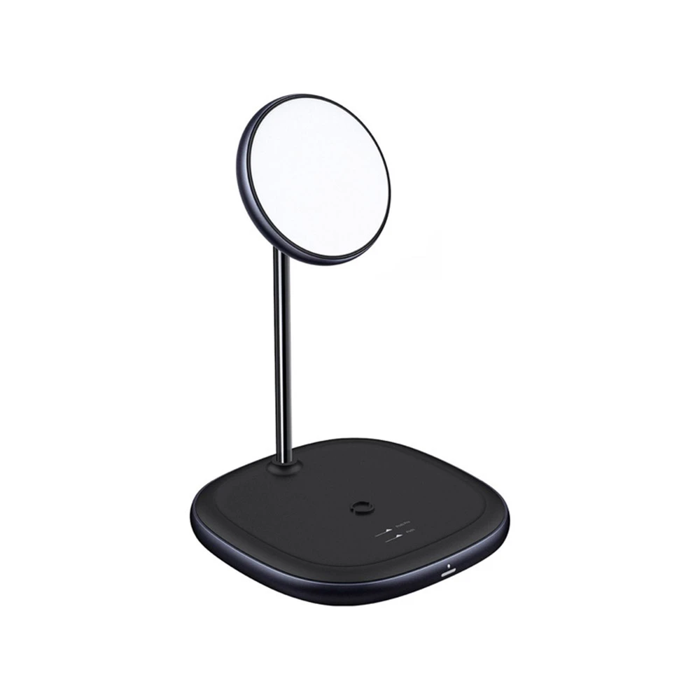 هولدر و شارژر وایرلس بیسوس Baseus Swan Magnetic Wireless WXSW-01 توان 15 وات مناسب سری آیفون 12 و 13