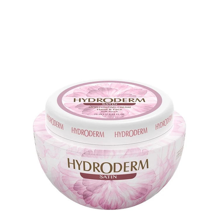 هیدرودرم کرم کاسه‌ای مرطوب کننده و نرم کننده دست و صورت صورتی 150ml – SATIN