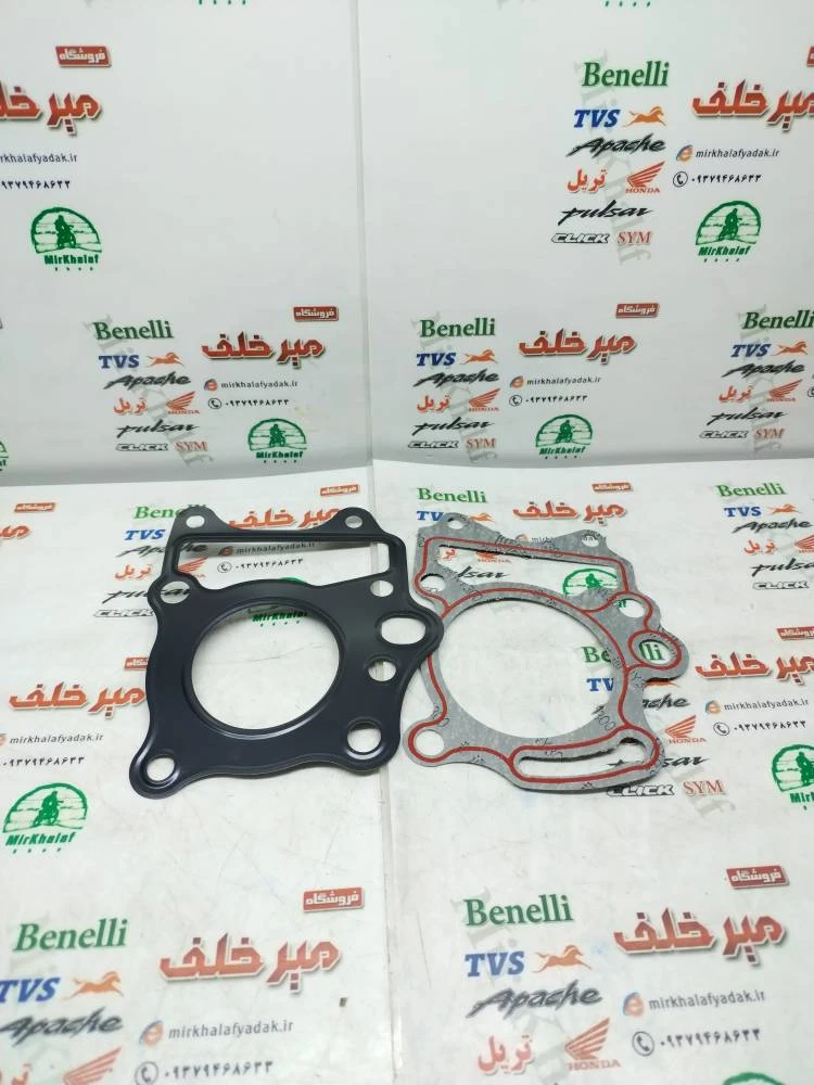 واشر سر (رو) و ته (زیر) سیلندر موتور tvs راکس و نئو و 150 hlx اچ ال ایکس