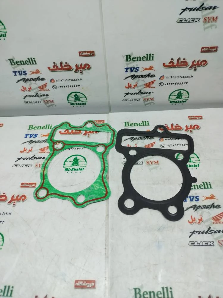 واشر سر (رو) و ته (زیر) سیلندر موتور بوکسر (باکسر) 150 انژکتور