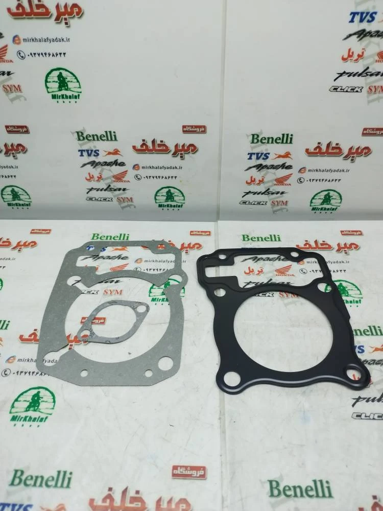 واشر سر (رو) و ته (زیر) سیلندر موتور تریل فلات پرواز طرح crf سی ار اف