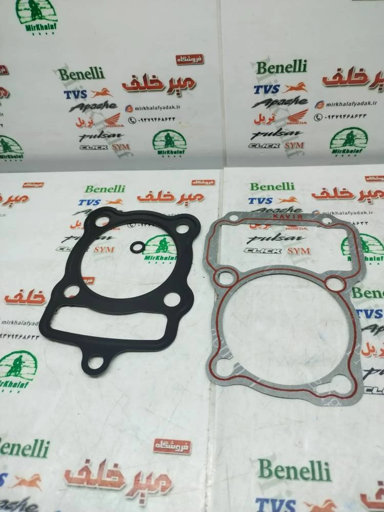 واشر سر (رو) و ته (زیر) سیلندر موتور هوندا cg 200 سی جی و تریل (فلزی)