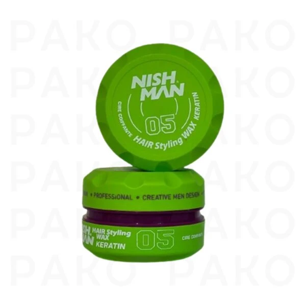 واکس مو حالت دهنده نیشمن Nishman مدل Keratin شماره 05 حجم 150 میلی لیتر