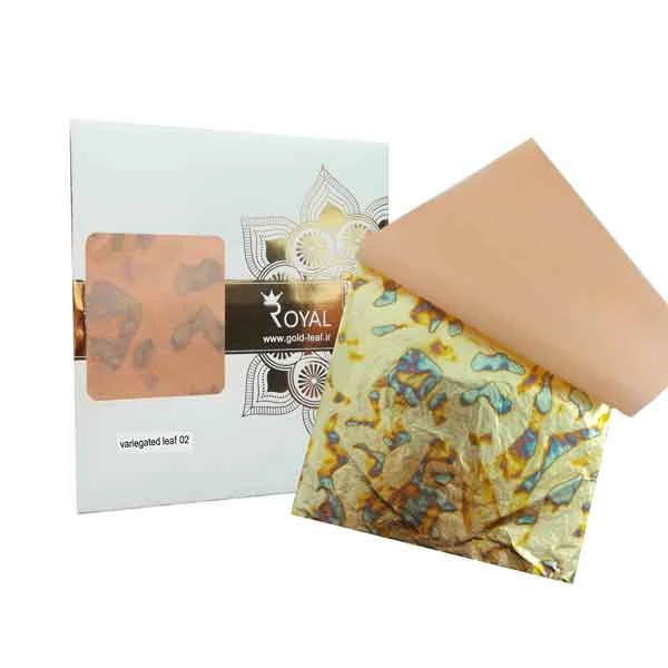 ورق طلا طرح دار دفترچه ای رویال (کد02)