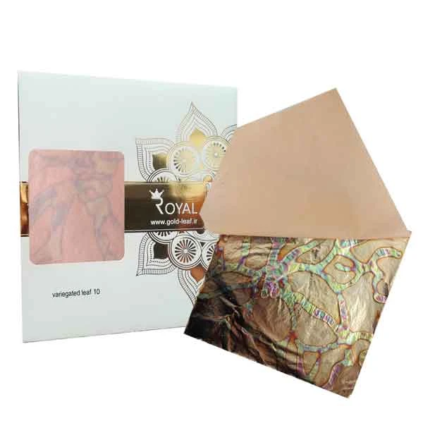 ورق طلا طرح دار دفترچه ای رویال (کد10)