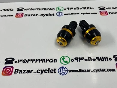 وزنه سر فرمان انواع موتور سیکلت رنتال فلزی طلایی ( جفت )
