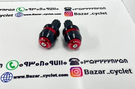 وزنه سر فرمان انواع موتور سیکلت رنتال فلزی قرمز( جفت )
