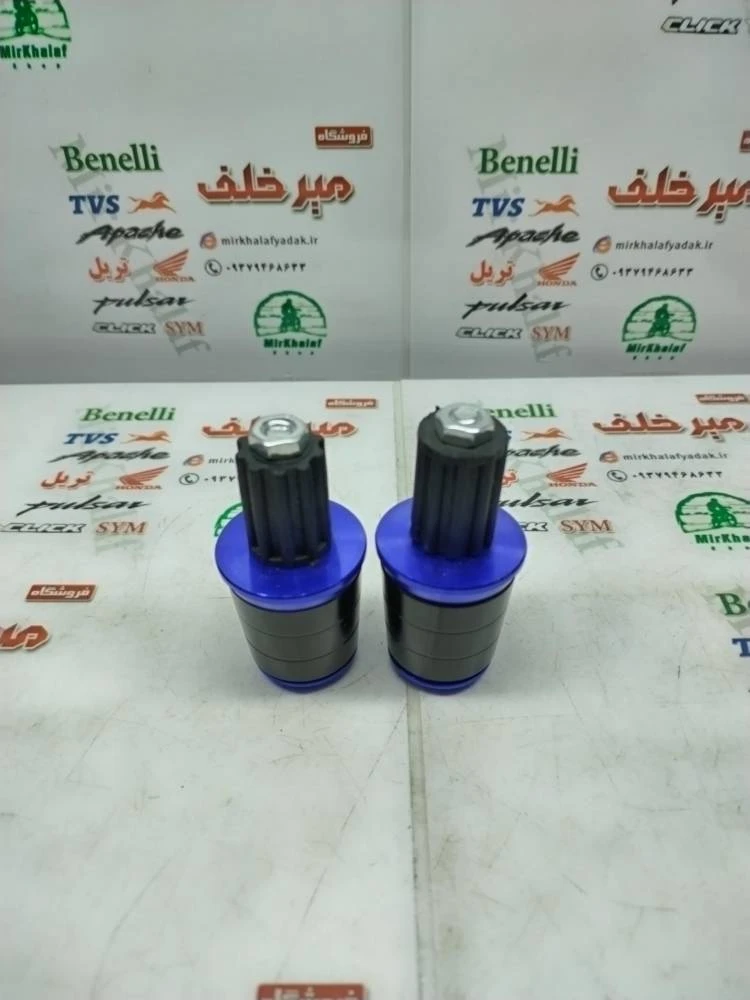 وزنه (محافظ) سر میله فرمان رنتال اسپرت انواع موتورسیکلت ته بسته ابی (جفتی)