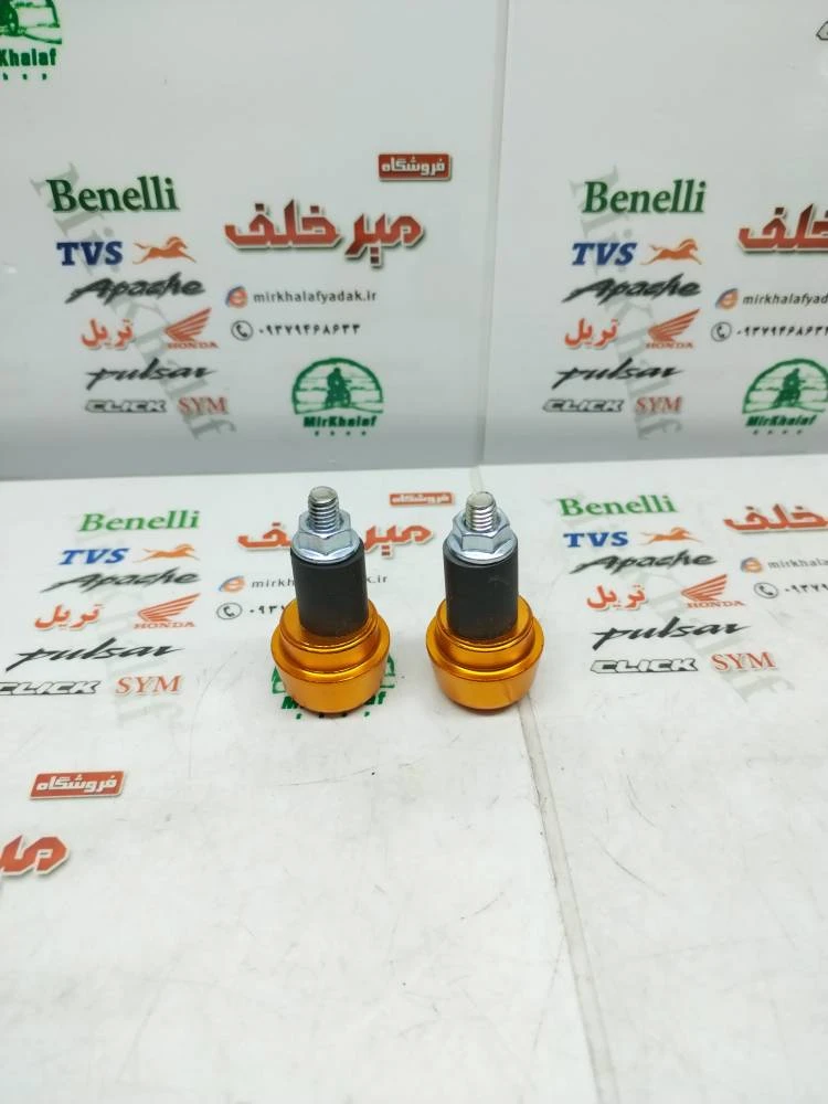 وزنه (محافظ) سر میله فرمان رنتال اسپرت موتور کلیک و طرح کلیک نارنجی (جفتی)