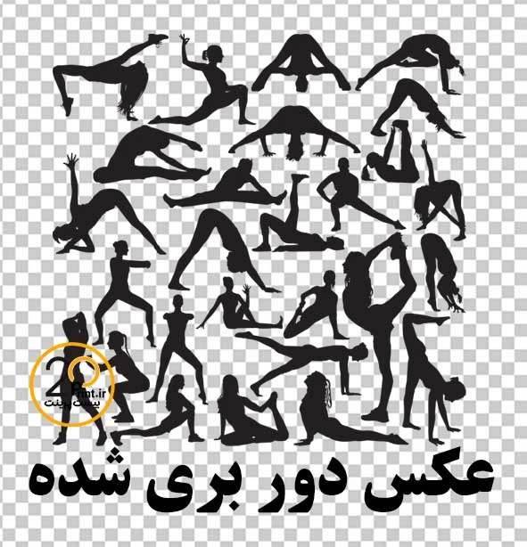 وکتور حرکات ورزشی بانوان رایگان