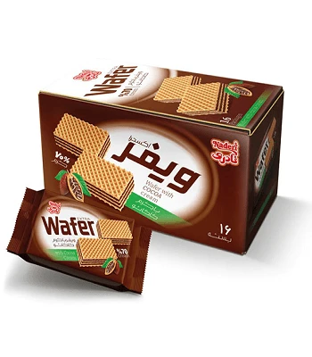 ویفر با طعم کاکائو نادری