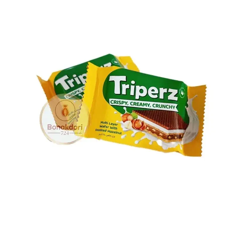 ویفر شیری فندقی تریپرز (جعبه 32 عددی)