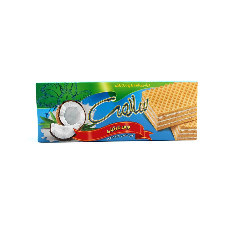 ویفر نارگیل سلامت کارتن 24 عددی