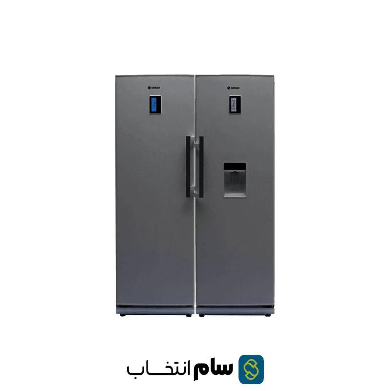 يخچال فريزر دوقلو اسنوا مدل SN6-SN5-1018TI