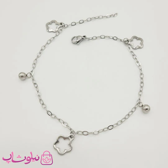 پابند دخترانه استیل سیلور