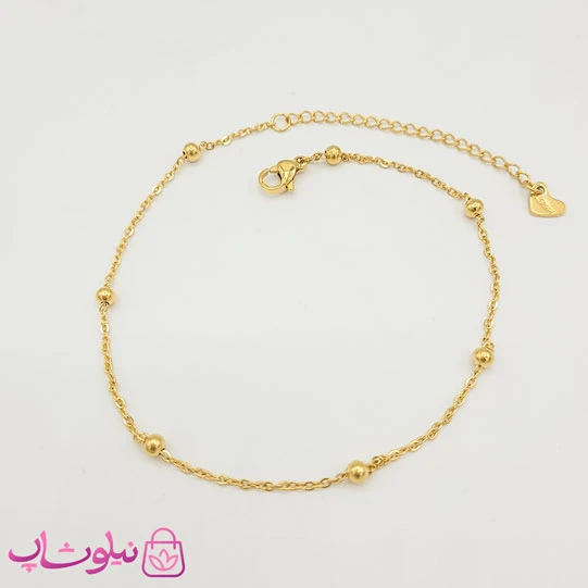 پابند دخترانه استیل طرح زنجیر توپی