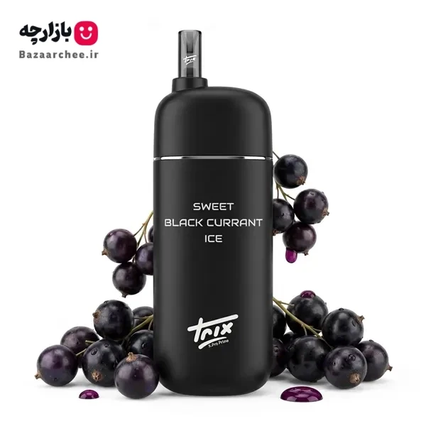 پاد یکبار مصرف انگور سیاه فرنگی آبنبات 5000 پاف تریکس | Trix SWEET BLACK CURRANT