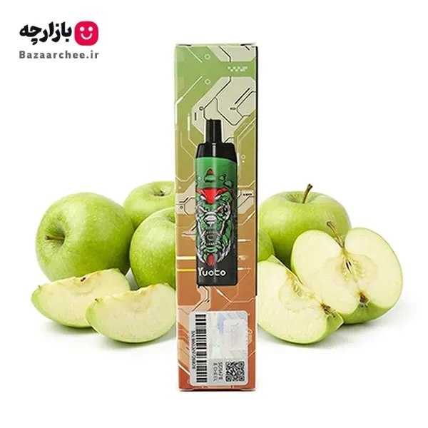 پاد یکبار مصرف سیب ترش یخ 5000 پاف یوتو | yuoto Antonovka Apple 5000 Puff