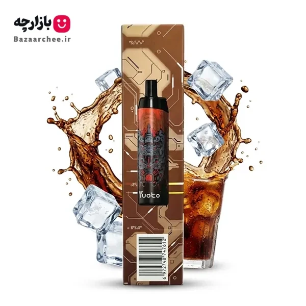 پاد یکبار مصرف نوشابه کولا یخ 5000 پاف یوتو | yuoto Coke ice 5000 Puff